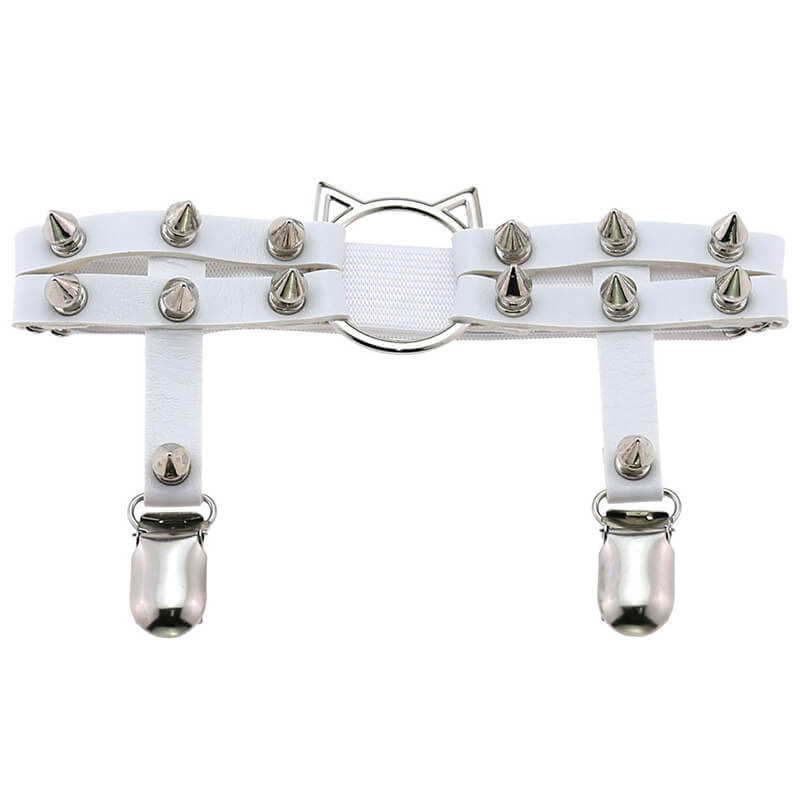 Cat Rivet Leg Garters