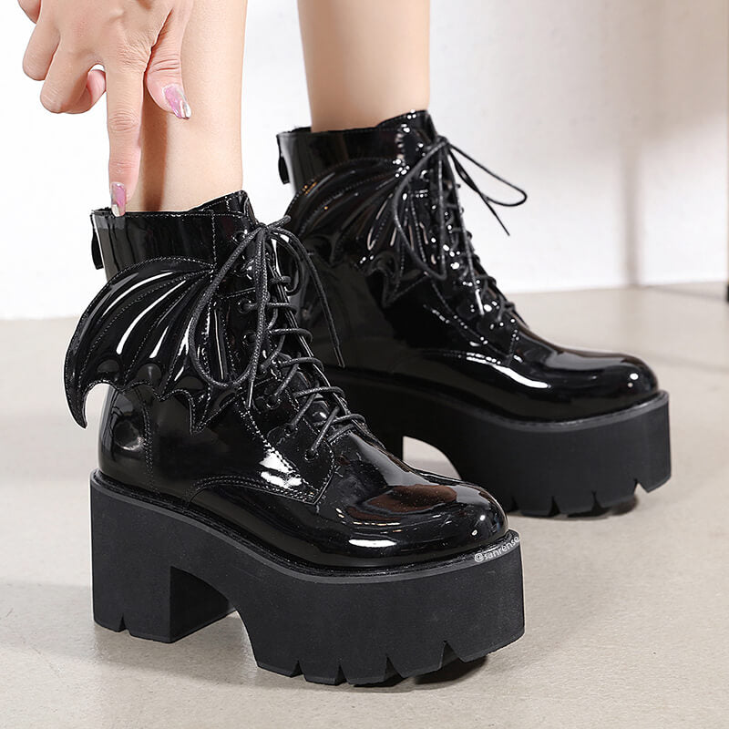 Wing Platform Boots