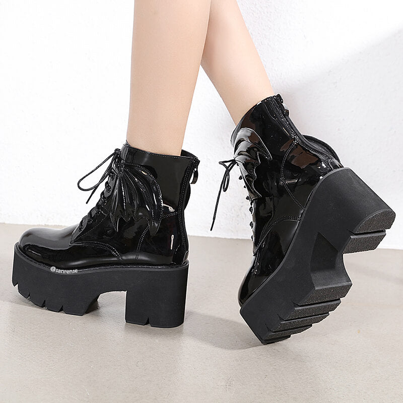 Wing Platform Boots