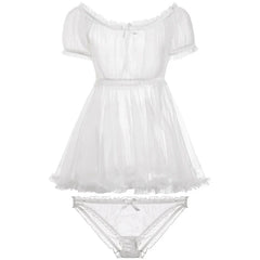 Kawaii Lace NightLingerie Pajamas Set