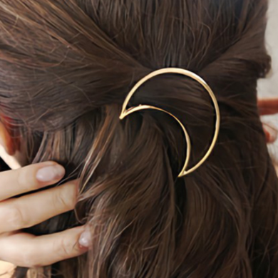 Crescent Moon Hair Clip