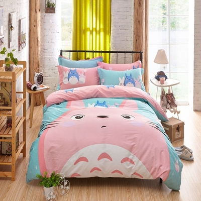 Cute Totoro Bed Sheet Set