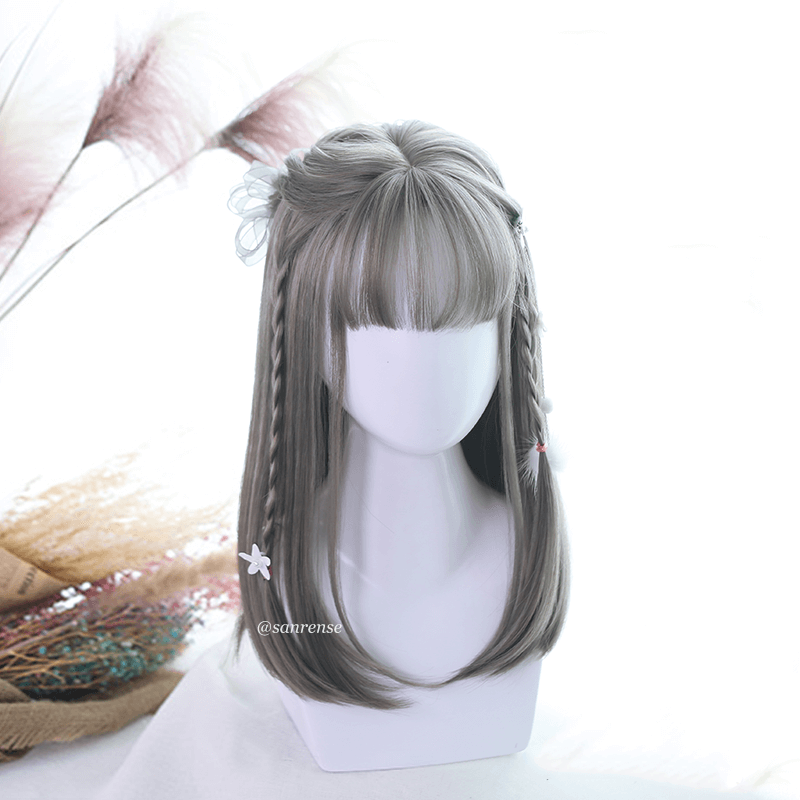 Gray Harajuku Lolita Wig