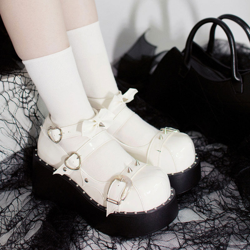 Harajuku Bow Platform Shoes