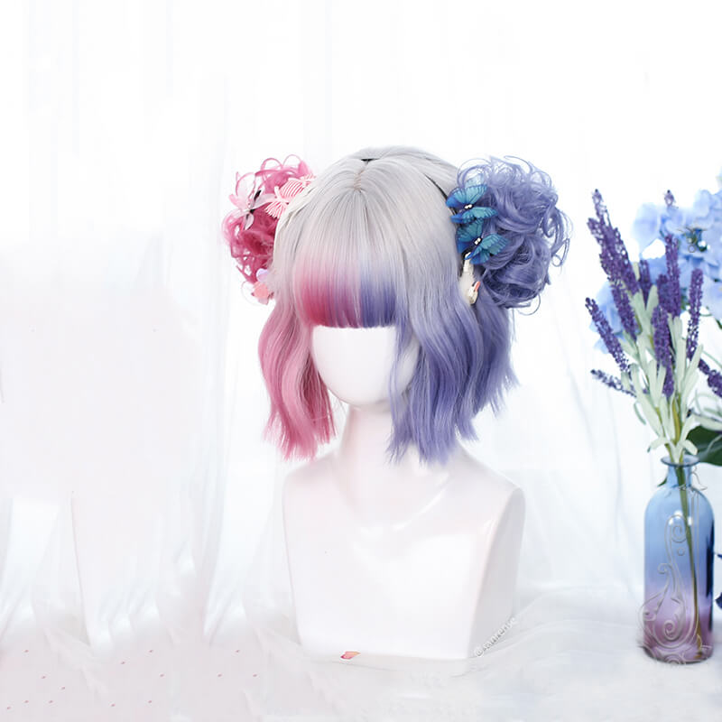 Harajuku Purple Pink Gradient Ombre Wig