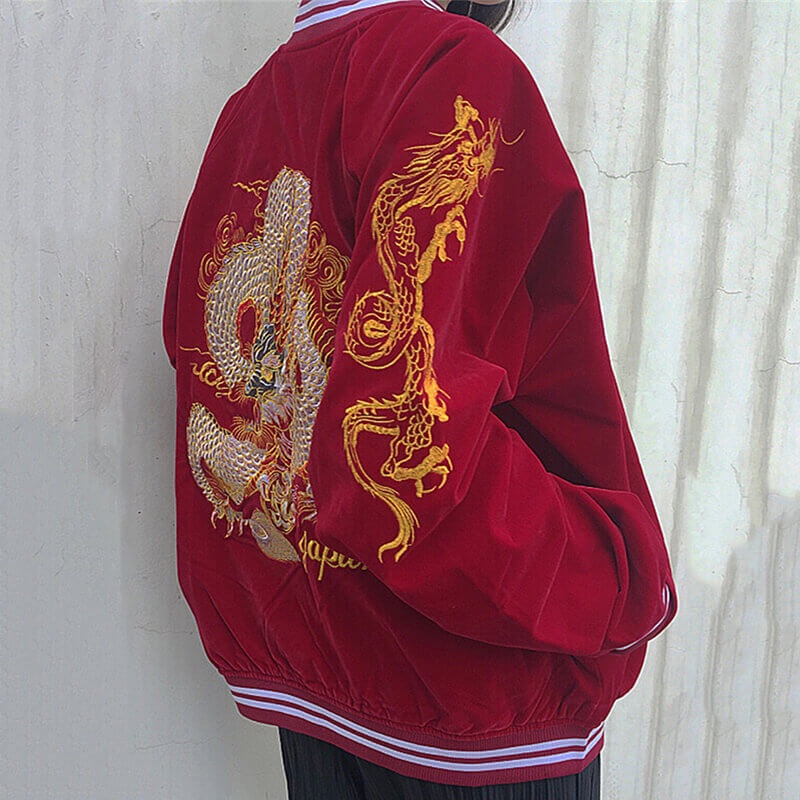 Harajuku Loong Velvet Jacket Coat