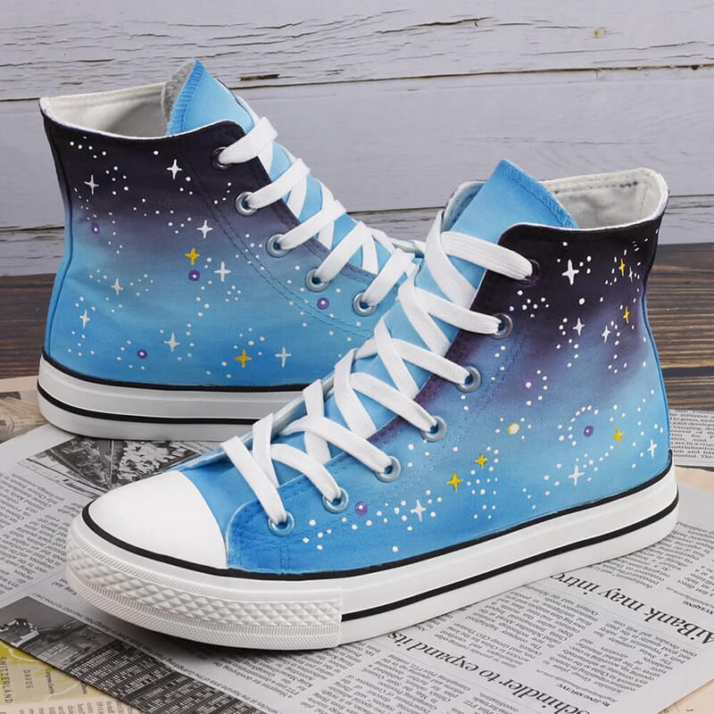 Harajuku Stars Hand Painted Shoes