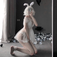 Kawaii Lace NightLingerie Pajamas Set
