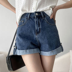 High Waist Denim Shorts