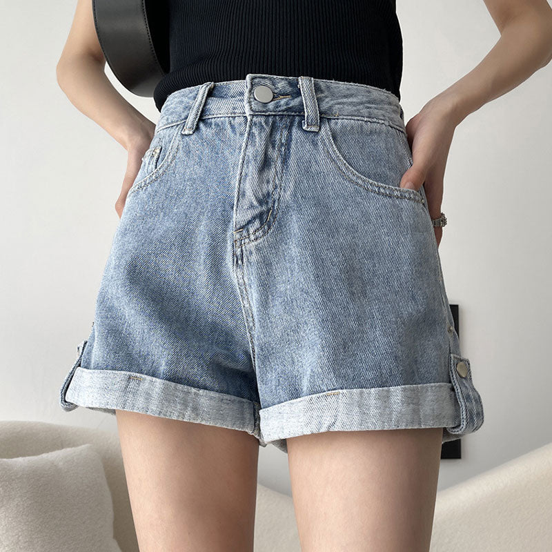 High Waist Denim Shorts