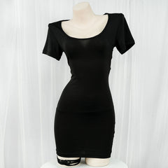 Hollow Out Black Dress