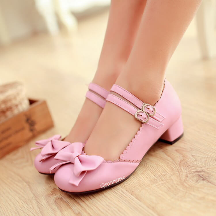 JK Lolita Bow Shoes