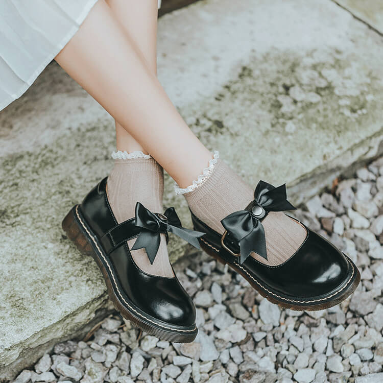 JK Lolita Bow Shoes