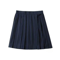 JK Navy Sailor Pleated Skirt Suit