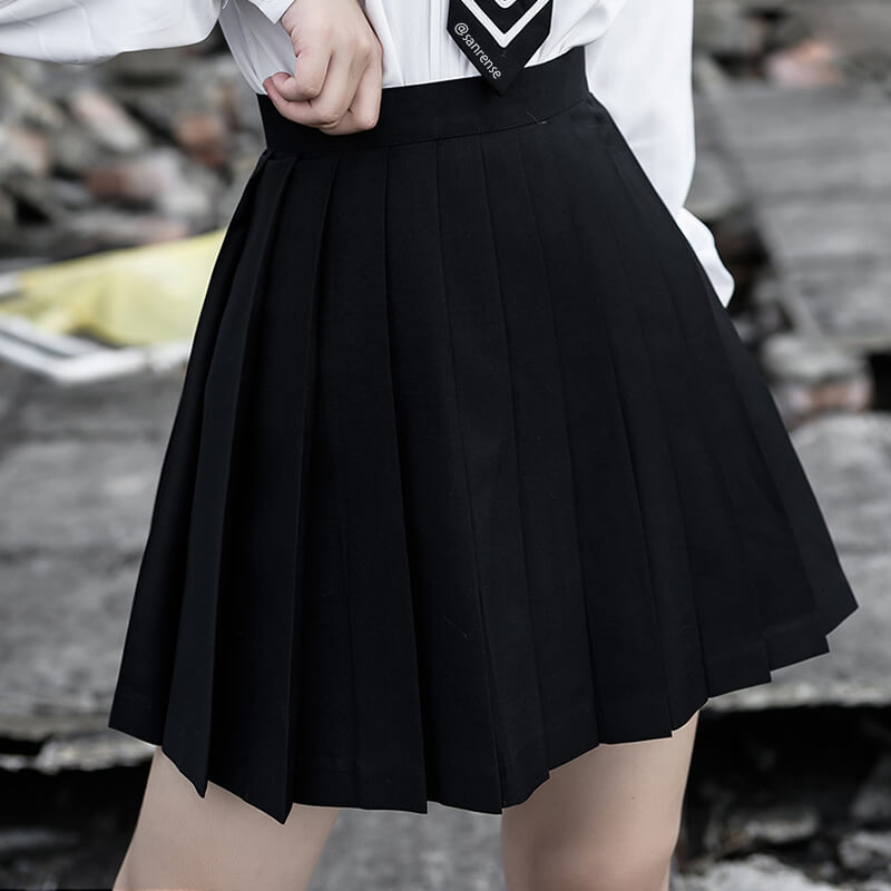 JK Sailor Coat Pleated Skirt Suit