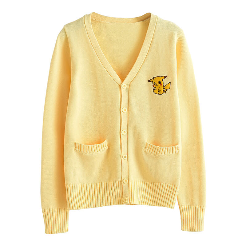 JK Embroidered Cardigan Sweater