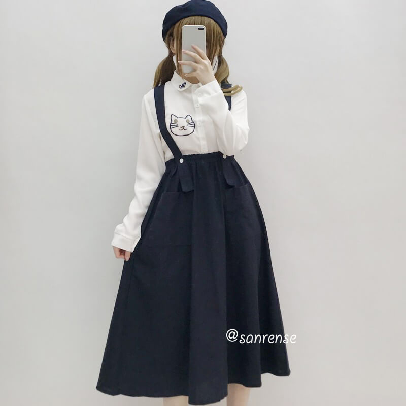 Japanese Linen Pocket Skirt