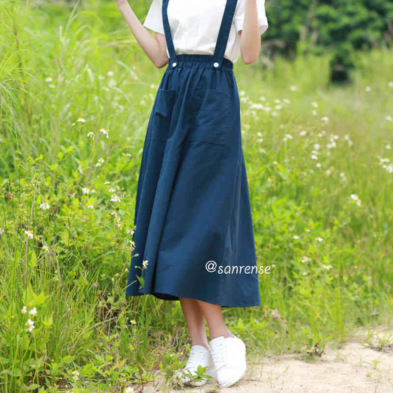 Japanese Linen Pocket Skirt