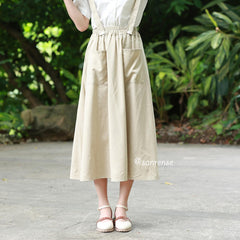 Japanese Linen Pocket Skirt