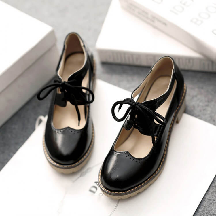 Japanese Student Round Shoes