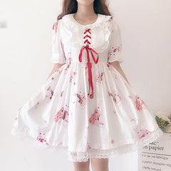 Japanese Lolita Rabbit Bow Dresses