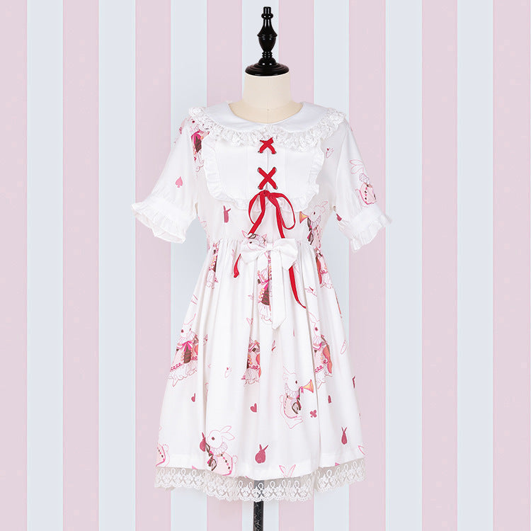 Japanese Lolita Rabbit Bow Dresses