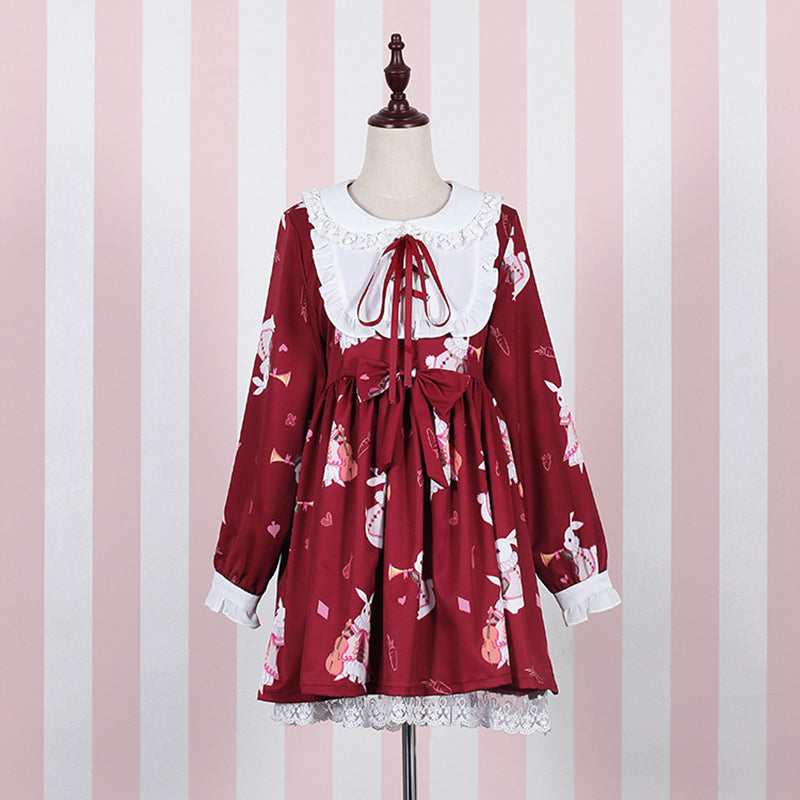 Japanese Lolita Rabbit Bow Dresses