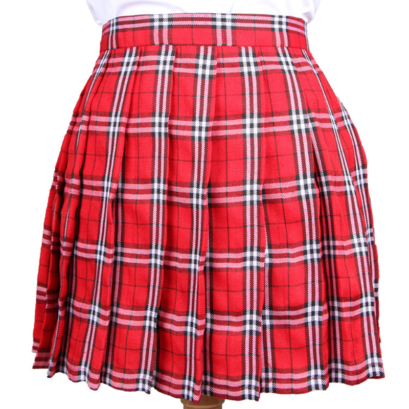 Japanese Striped Plaid Skirt