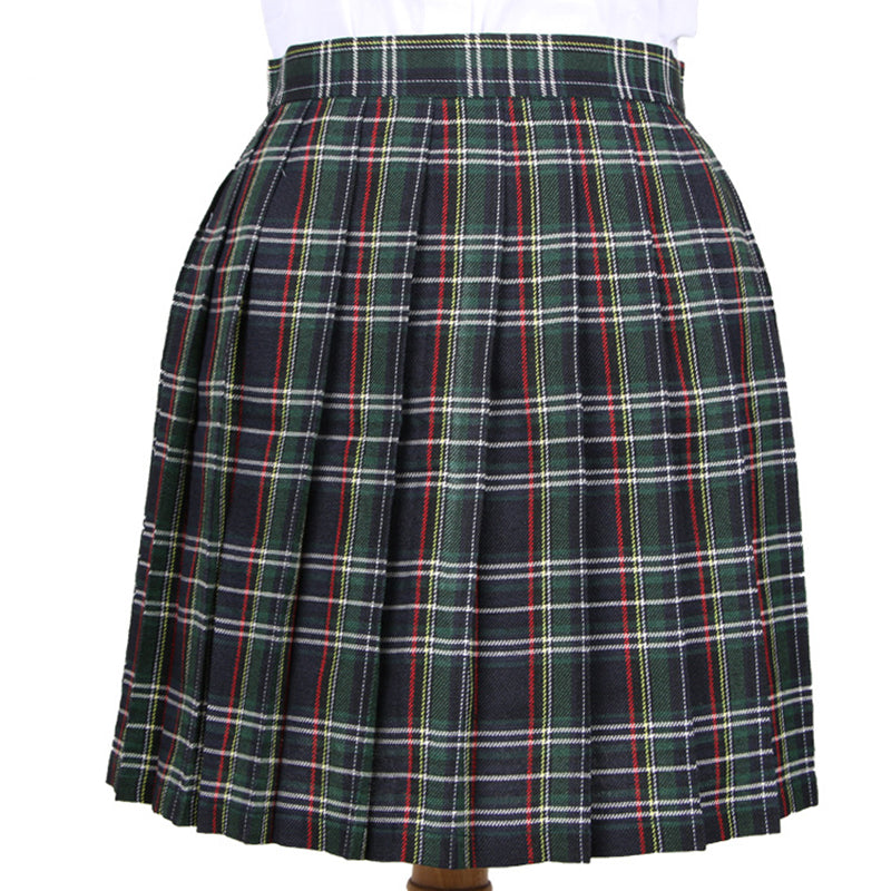 Japanese Striped Plaid Skirt