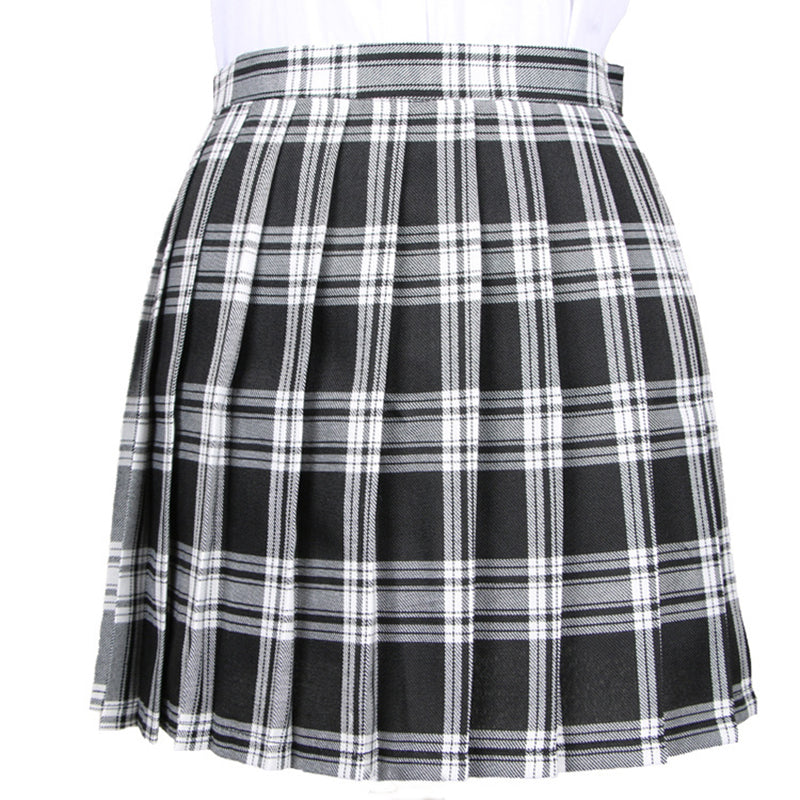 Japanese Striped Plaid Skirt