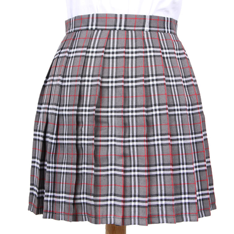 Japanese Striped Plaid Skirt