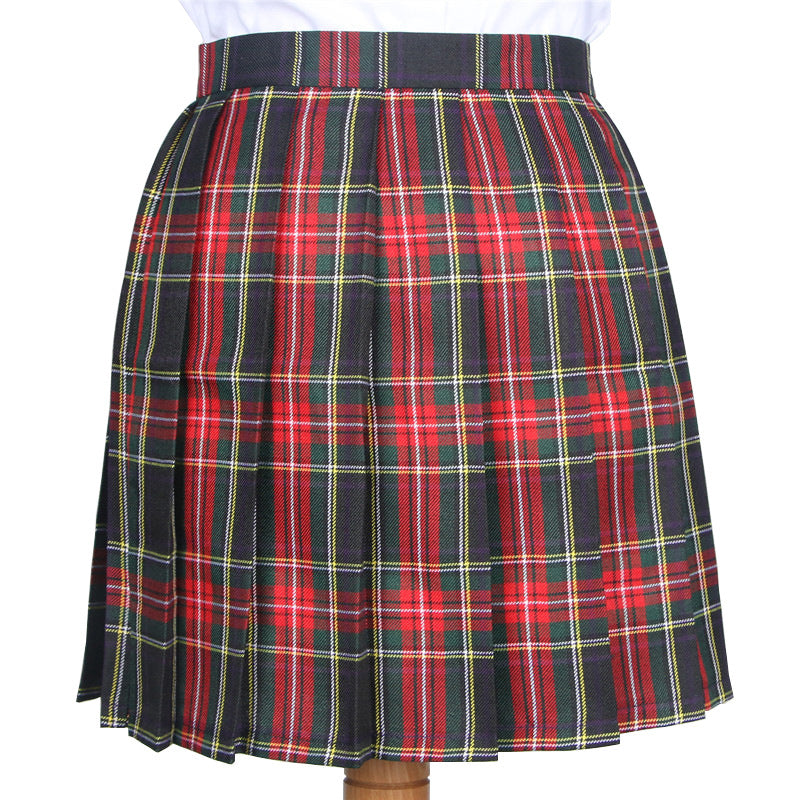 Japanese Striped Plaid Skirt