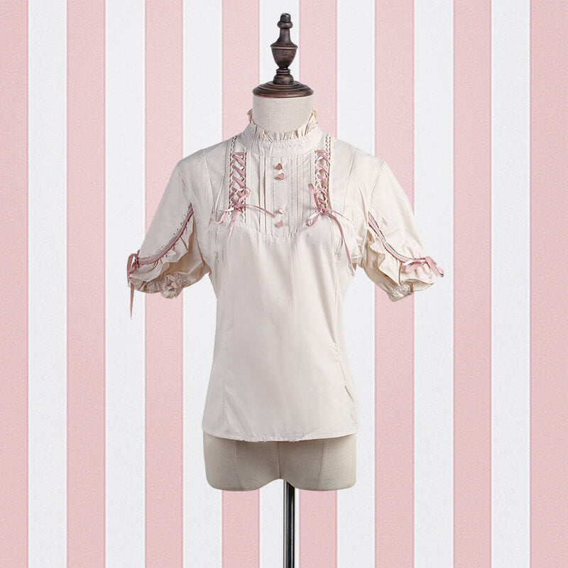 Jk Lolita Bow Shirt Dress