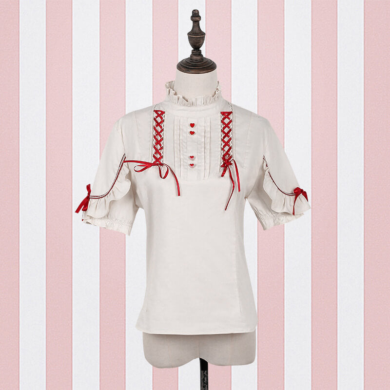 Jk Lolita Bow Shirt Dress