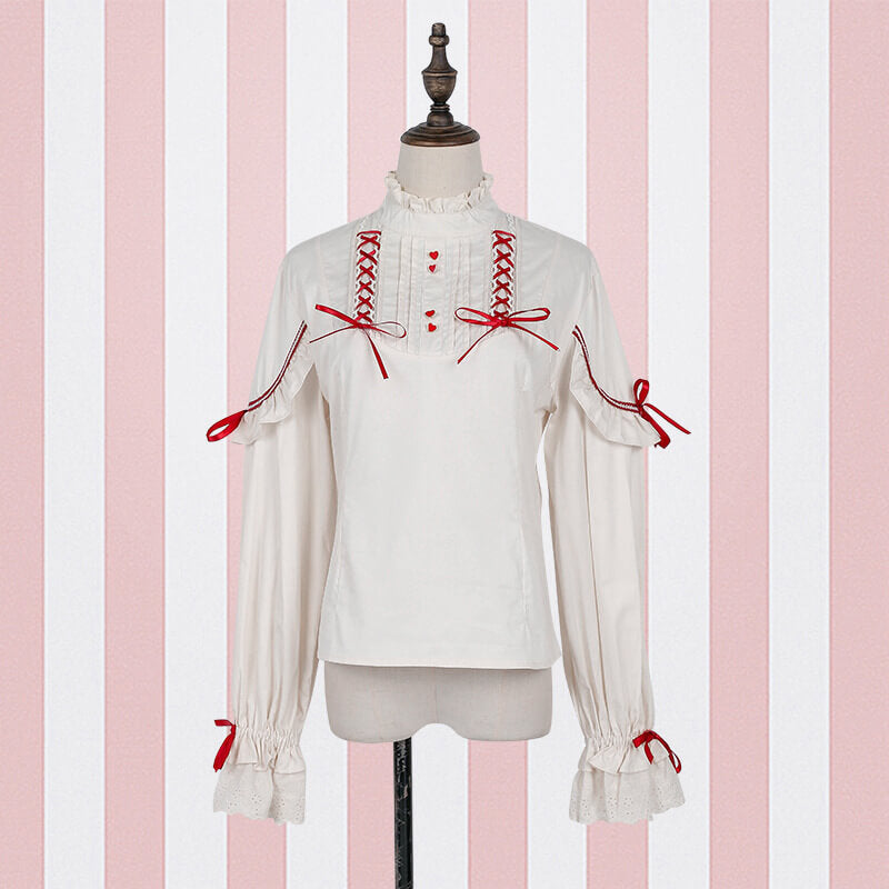 Jk Lolita Bow Shirt Dress