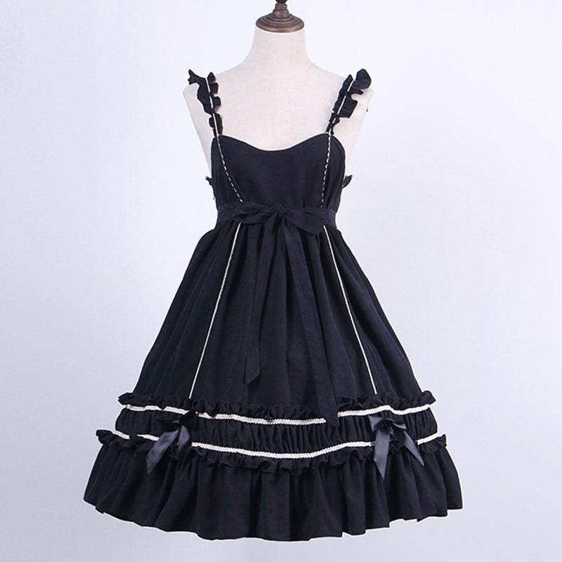 Jk Lolita Bow Shirt Dress