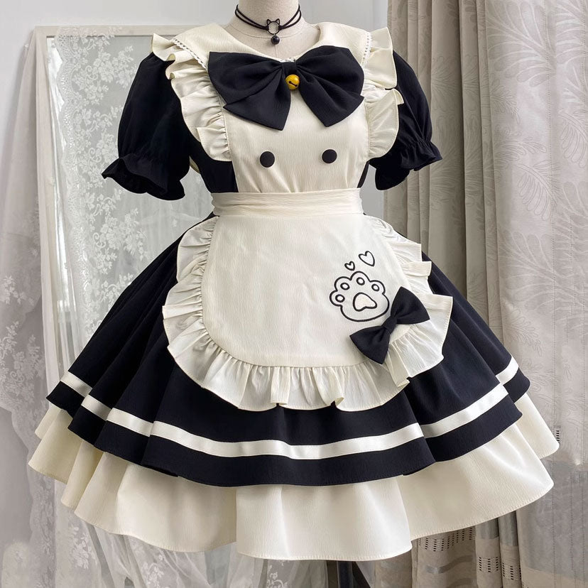 Kawaii Bow Cat Claw Uniform Dress