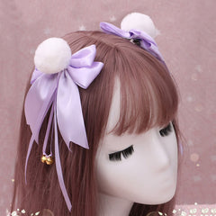 Kawaii Bow Headband Hair Clip