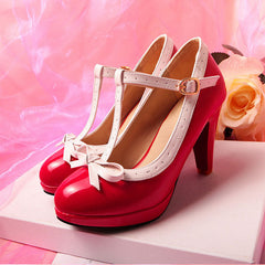 Kawaii Bow Lolita Bow Heels