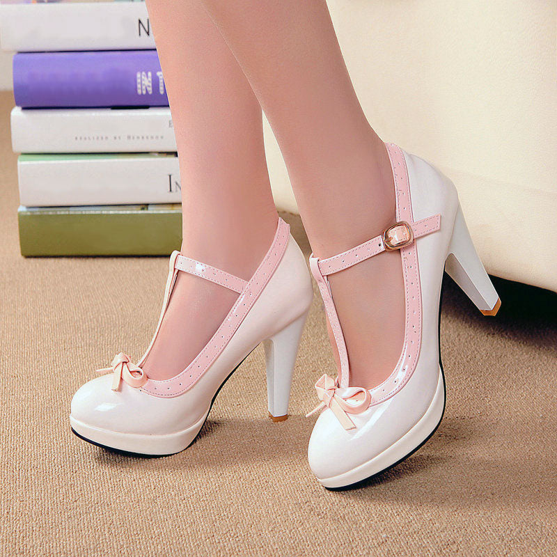 Kawaii Bow Lolita Bow Heels