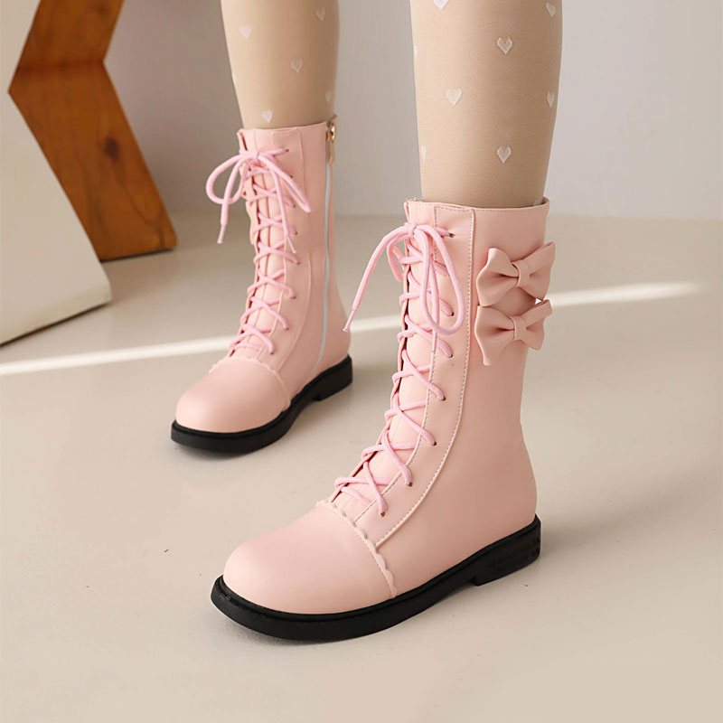 Kawaii Fashion Bow Short Boots