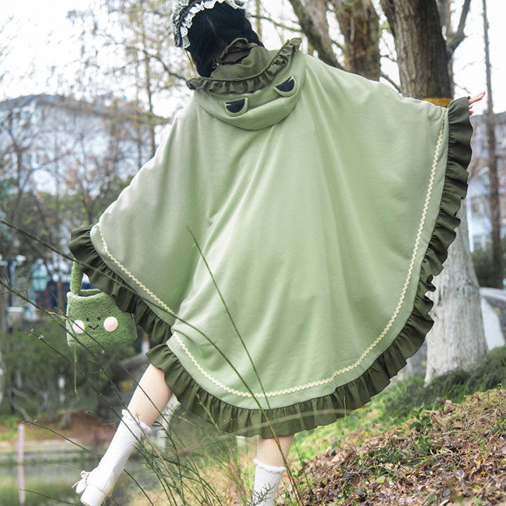 Kawaii Frog Cape Hooded Coat