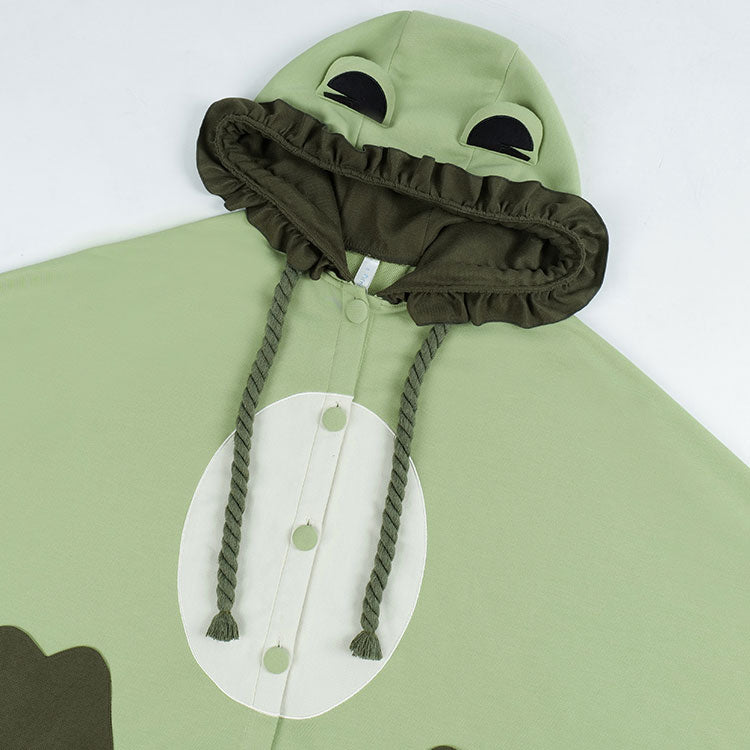 Kawaii Frog Cape Hooded Coat