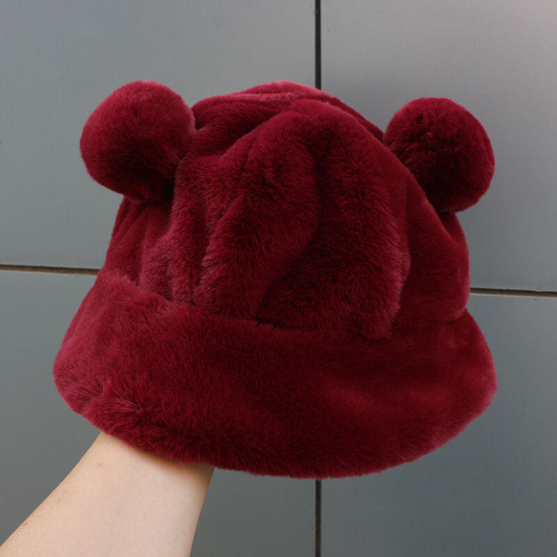 Kawaii Plush Bear Ear Hat