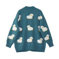 Pocket Sheep Cardigan Sweater Coat