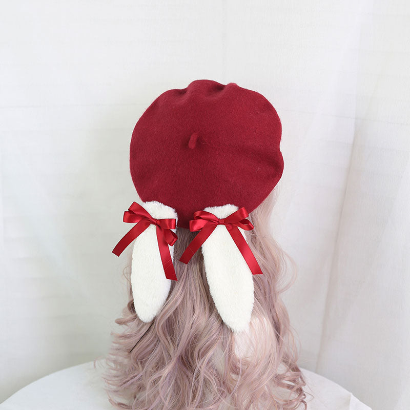 Kawaii Rabbit Ear Bow Hat
