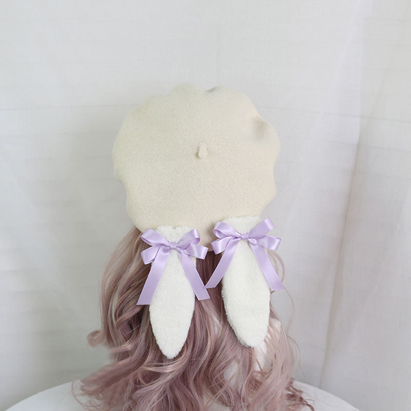 Kawaii Rabbit Ear Bow Hat