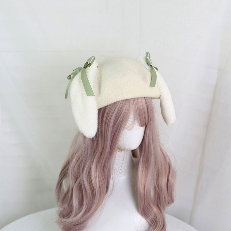 Kawaii Rabbit Ear Bow Hat