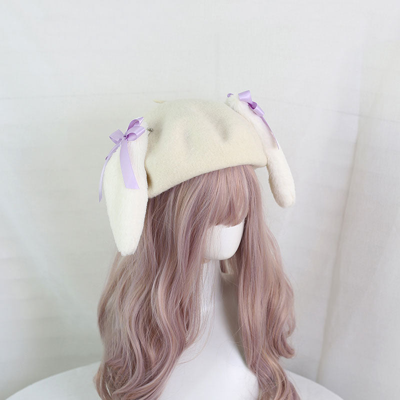 Kawaii Rabbit Ear Bow Hat
