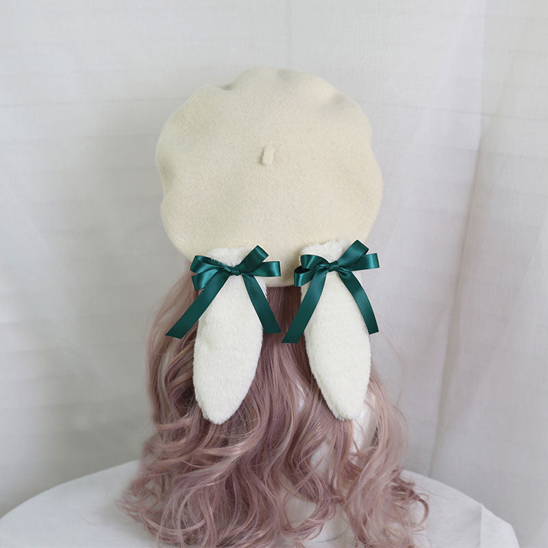 Kawaii Rabbit Ear Bow Hat